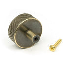 From The Anvil - Brompton Cabinet Knob - 38mm (No rose) - Aged Brass - 47138 - Choice Handles