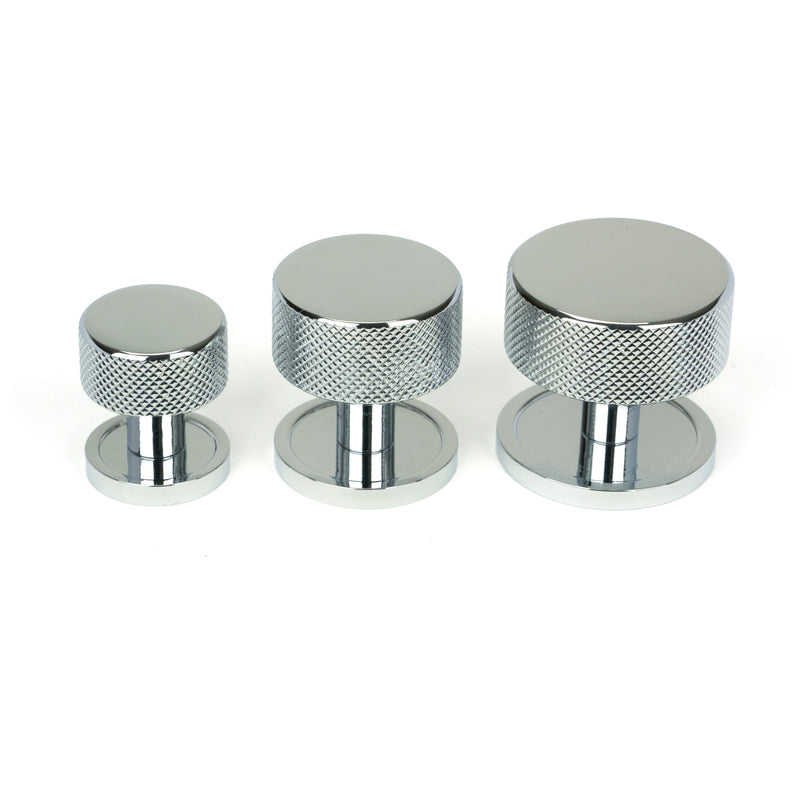 From The Anvil - Brompton Cabinet Knob - 38mm (Plain) - Polished Chrome - 47141 - Choice Handles
