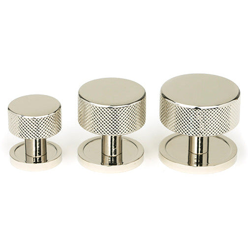 From The Anvil - Brompton Cabinet Knob - 38mm (Plain) - Polished Nickel - 47145 - Choice Handles