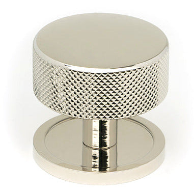 From The Anvil - Brompton Cabinet Knob - 38mm (Plain) - Polished Nickel - 47145 - Choice Handles