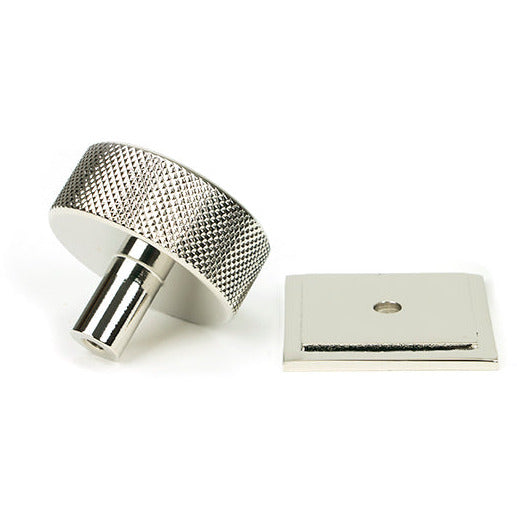 From The Anvil - Brompton Cabinet Knob - 38mm (Square) - Polished Nickel - 47148 - Choice Handles