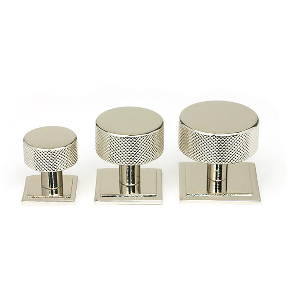 From The Anvil - Brompton Cabinet Knob - 38mm (Square) - Polished Nickel - 47148 - Choice Handles