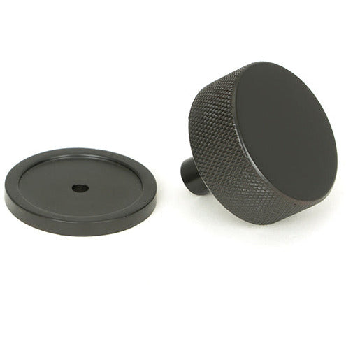 From The Anvil - Brompton Cabinet Knob - 38mm (Plain) - Aged Bronze - 47149 - Choice Handles