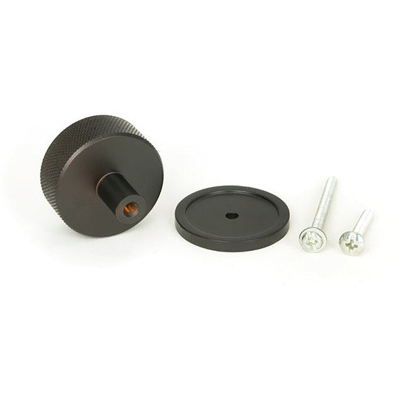 From The Anvil - Brompton Cabinet Knob - 38mm (Plain) - Aged Bronze - 47149 - Choice Handles