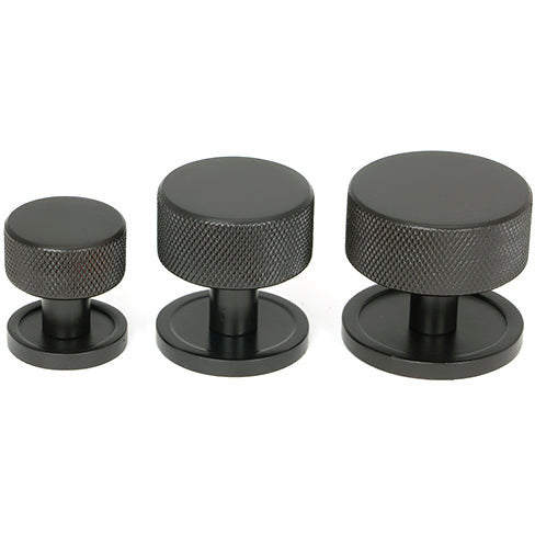 From The Anvil - Brompton Cabinet Knob - 38mm (Plain) - Aged Bronze - 47149 - Choice Handles