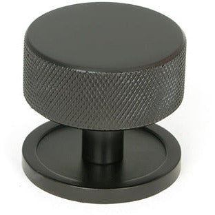 From The Anvil - Brompton Cabinet Knob - 38mm (Plain) - Aged Bronze - 47149 - Choice Handles