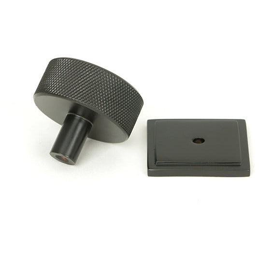 From The Anvil - Brompton Cabinet Knob - 38mm (Square) - Aged Bronze - 47152 - Choice Handles