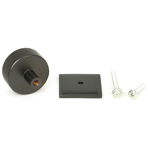 From The Anvil - Brompton Cabinet Knob - 38mm (Square) - Aged Bronze - 47152 - Choice Handles