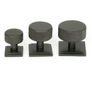 From The Anvil - Brompton Cabinet Knob - 38mm (Square) - Aged Bronze - 47152 - Choice Handles