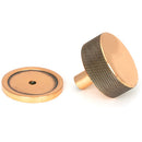 From The Anvil - Brompton Cabinet Knob - 38mm (Plain) - Polished Bronze - 47153 - Choice Handles