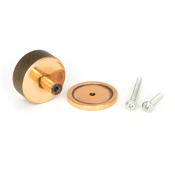 From The Anvil - Brompton Cabinet Knob - 38mm (Plain) - Polished Bronze - 47153 - Choice Handles