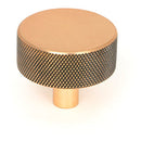 From The Anvil - Brompton Cabinet Knob - 38mm (No rose) - Polished Bronze - 47154 - Choice Handles