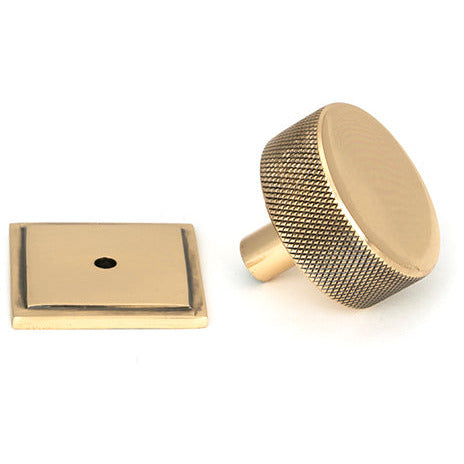 From The Anvil - Brompton Cabinet Knob - 38mm (Square) - Polished Bronze - 47156 - Choice Handles