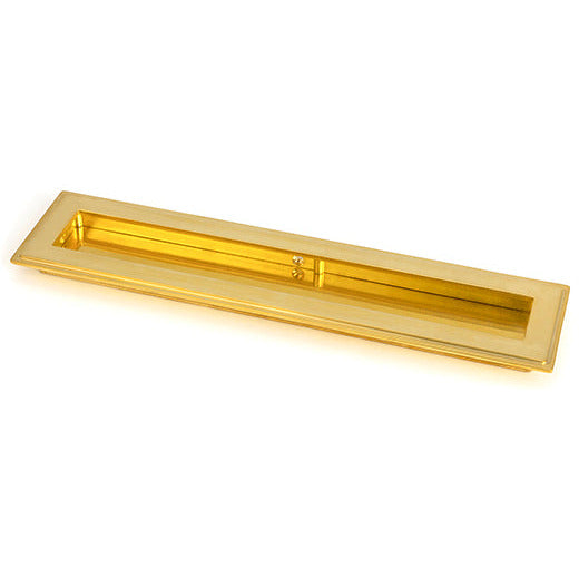 From The Anvil - 250mm Art Deco Rectangular Pull - Polished Brass - 47158 - Choice Handles