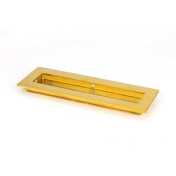 From The Anvil - 175mm Plain Rectangular Pull - Polished Brass - 47159 - Choice Handles