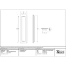 From The Anvil - 250mm Plain Rectangular Pull - Polished Brass - 47160 - Choice Handles