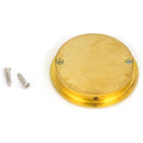 From The Anvil - 60mm Art Deco Round Pull - Polished Brass - 47165 - Choice Handles