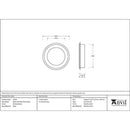 From The Anvil - 60mm Art Deco Round Pull - Polished Brass - 47165 - Choice Handles