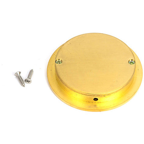 From The Anvil - 75mm Plain Round Pull - Polished Brass - 47168 - Choice Handles