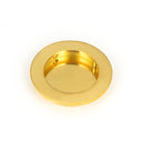 From The Anvil - 75mm Plain Round Pull - Polished Brass - 47168 - Choice Handles