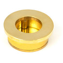 From The Anvil - 34mm Round Finger Edge Pull - Polished Brass - 47174 - Choice Handles