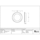 From The Anvil - 75mm Art Deco Round Pull - Polished Chrome - 47184 - Choice Handles