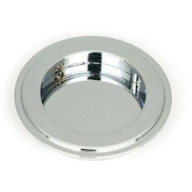 From The Anvil - 75mm Art Deco Round Pull - Polished Chrome - 47184 - Choice Handles