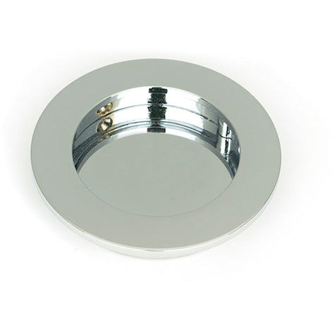 From The Anvil - 75mm Plain Round Pull - Polished Chrome - 47186 - Choice Handles