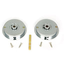 From The Anvil - 60mm Art Deco Round Pull - Privacy Set - Polished Chrome - 47187 - Choice Handles