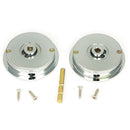 From The Anvil - 60mm Plain Round Pull - Privacy Set - Polished Chrome - 47189 - Choice Handles