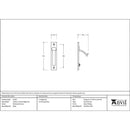 From The Anvil - 125mm x 25mm Edge Pull - Polished Chrome - 47191 - Choice Handles