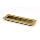 From The Anvil - 175mm Plain Rectangular Pull - Aged Brass - 48306 - Choice Handles