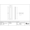 From The Anvil - 250mm Plain Rectangular Pull - Aged Brass - 48307 - Choice Handles