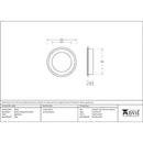 From The Anvil - 60mm Art Deco Round Pull - Aged Brass - 48316 - Choice Handles