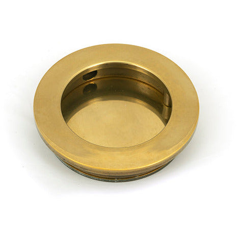 From The Anvil - 60mm Plain Round Pull - Aged Brass - 48322 - Choice Handles