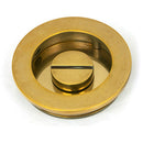 From The Anvil - 60mm Plain Round Pull - Privacy Set - Aged Brass - 48330 - Choice Handles