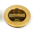 From The Anvil - 60mm Plain Round Pull - Privacy Set - Aged Brass - 48330 - Choice Handles