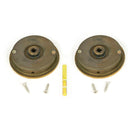 From The Anvil - 60mm Plain Round Pull - Privacy Set - Aged Brass - 48330 - Choice Handles