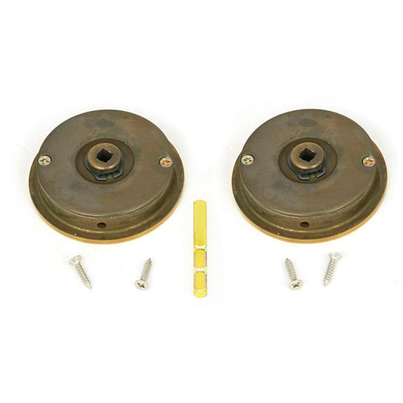 From The Anvil - 60mm Plain Round Pull - Privacy Set - Aged Brass - 48330 - Choice Handles
