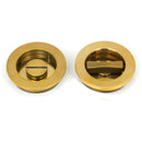 From The Anvil - 60mm Plain Round Pull - Privacy Set - Aged Brass - 48330 - Choice Handles