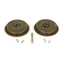 From The Anvil - 75mm Plain Round Pull - Privacy Set - Aged Brass - 48331 - Choice Handles