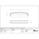 From The Anvil - 5 1/2" Ribbed Pull Handle - Black - 48353 - Choice Handles