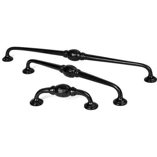 From The Anvil - 10" Hammered D Handle - Black - 48357 - Choice Handles