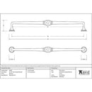 From The Anvil - 13 1/2" Hammered D Handle - Beeswax - 48358 - Choice Handles