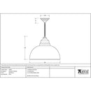 From The Anvil - Harborne Pendant - Aged Brass - 49498 - Choice Handles