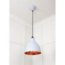 From The Anvil - Brindley Pendant in Birch - Hammered Copper - 49500BI - Choice Handles
