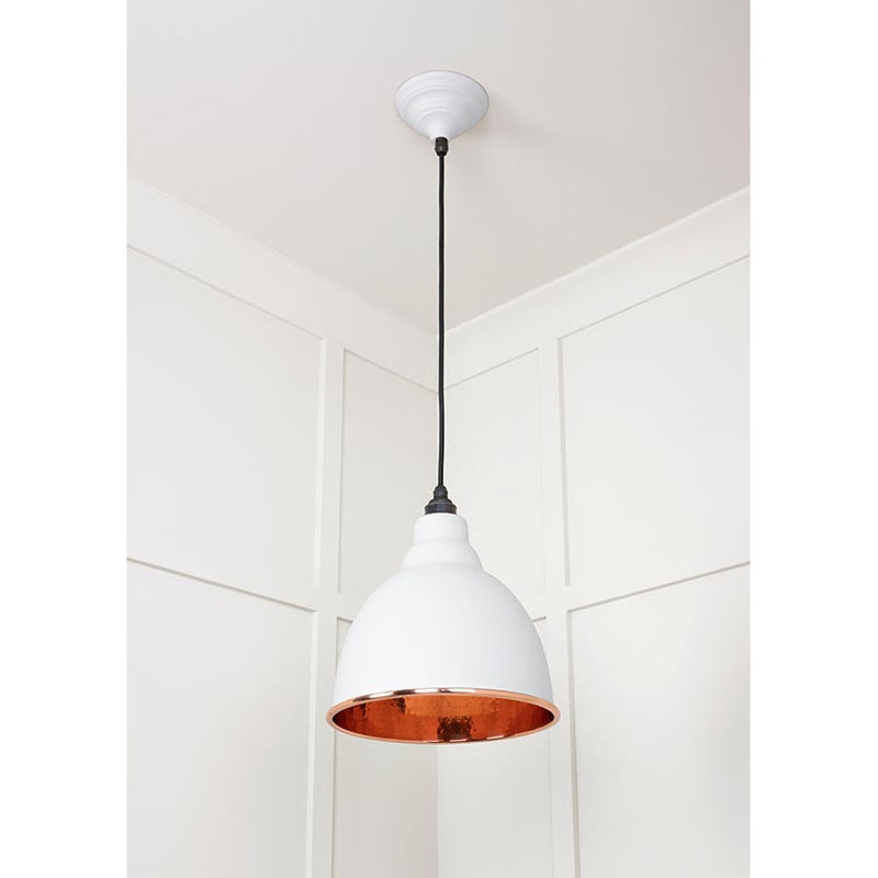 From The Anvil - Brindley Pendant in Flock - Hammered Copper - 49500F - Choice Handles