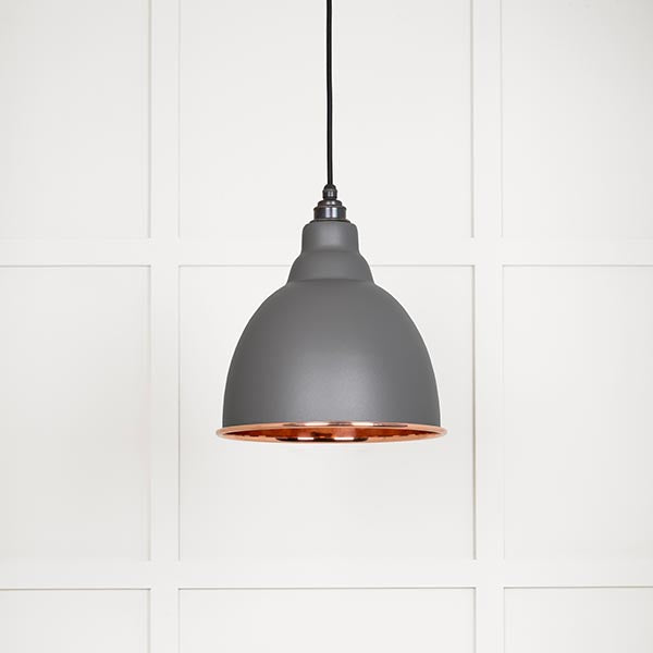 From The Anvil - Brindley Pendant in Bluff - Smooth Copper - 49500SBL - Choice Handles
