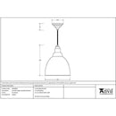 From The Anvil - Brindley Pendant in Elan Black - Smooth Copper - 49500SEB - Choice Handles