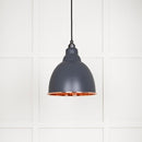 From The Anvil - Brindley Pendant in Slate - Hammered Copper - 49500SL - Choice Handles